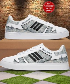 Personalized Dallas Cowboys Camouflage Stan Smith Shoes, Gift for NFL fans