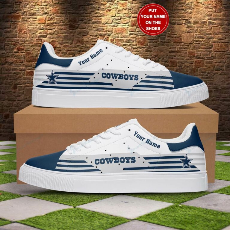 Personalized Dallas Cowboys Logo Football Stan Smith Shoes, Gift for NFL fans