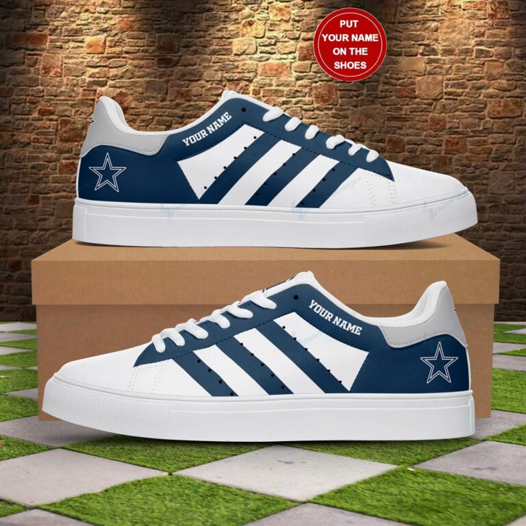 Personalized Dallas Cowboys NFL Logo Football Stan Smith Shoes, Gift for NFL fans