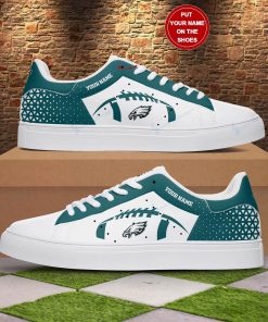 Personalized Football Logo Philadelphia Eagles Stan Smith Shoes, Gift for NFL fans