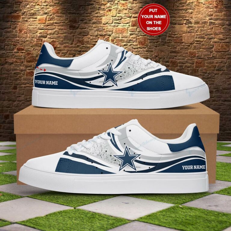 Personalized Grunge Dallas Cowboys Stan Smith Shoes, Gift for NFL fans