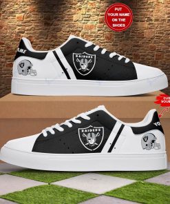 Personalized Helmet Las Vegas Raiders Stan Smith Shoes, Gift for NFL fans