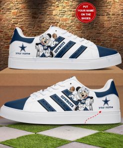 Personalized Mickey Dallas Cowboys Football Stan Smith Shoes, Gift for NFL fans