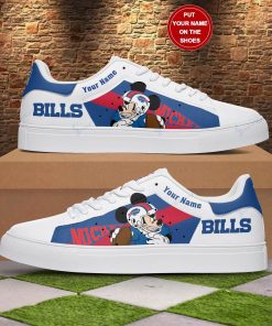 Personalized Mickey Mouse Buffalo Bills Football Stan Smith Shoes, Gift for NFL fans
