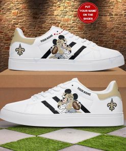 Personalized Mickey Mouse New Orleans Saints Stan Smith Shoes, Gift for NFL fans