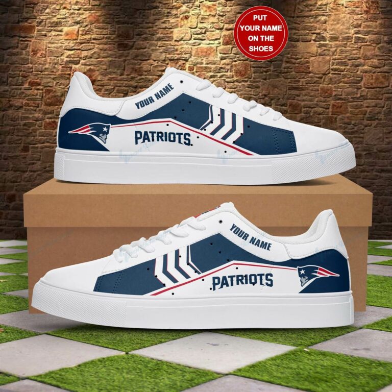 Personalized New England Patriots Football Stan Smith Shoes, Gift for NFL fans