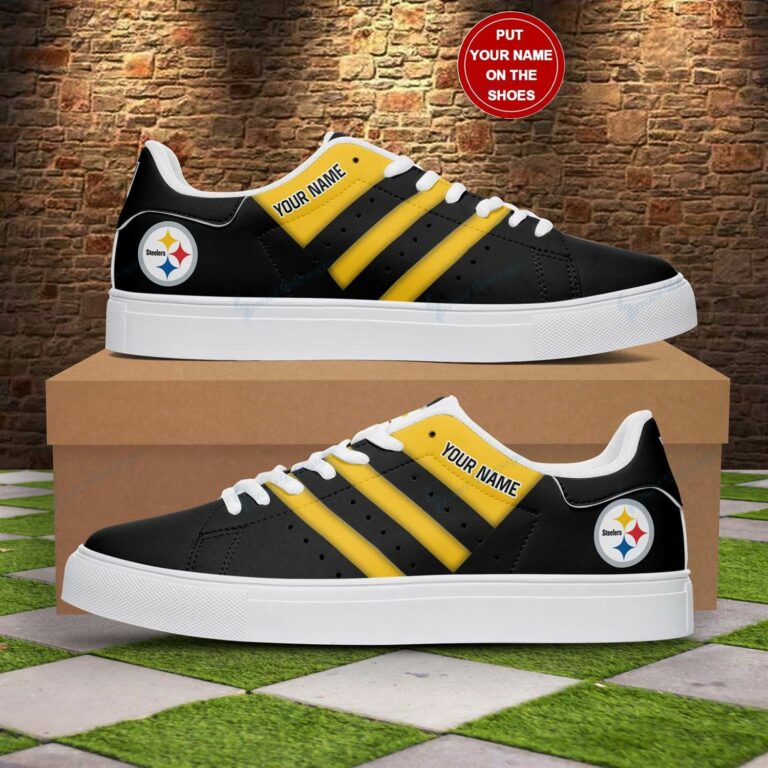 Personalized Pittsburgh Steelers NFL Stan Smith Shoes, Gift for NFL fans