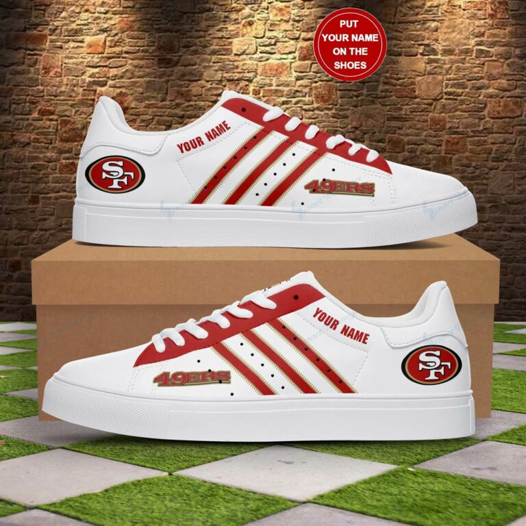 Personalized San Francisco 49ers NFL Stan Smith Shoes, Gift for NFL fans