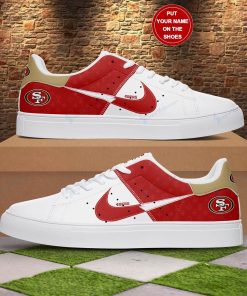 Personalized San Francisco 49ers Nike Logo Stan Smith Shoes, Gift for NFL fans