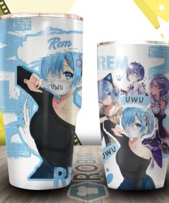Rem Rezero Tumbler, Best Gift for Anime Fans
