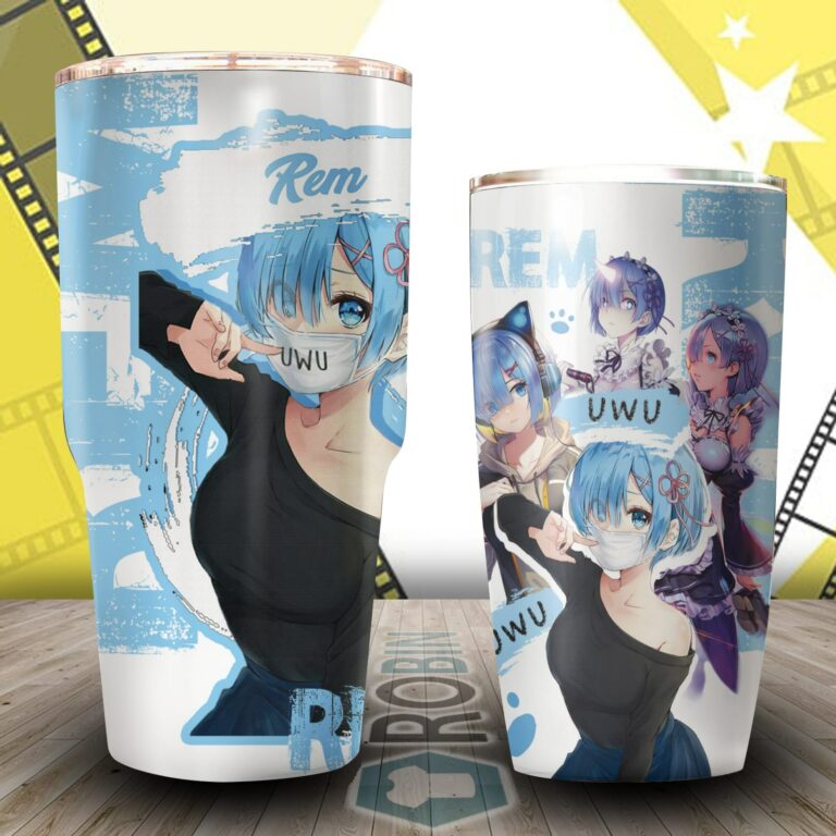 Rem Rezero Tumbler, Best Gift for Anime Fans