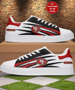 San Francisco 49ers Logo Stan Smith Shoes, Gift for NFL fans San Francisco 49ers Logo Stan Smith Shoes, Gift for NFL fans