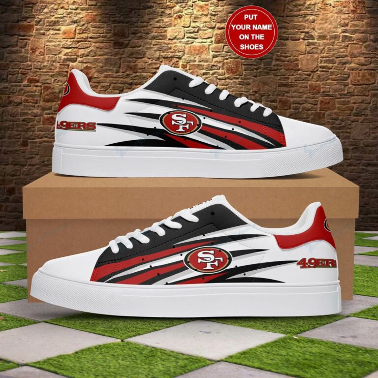 San Francisco 49ers Logo Stan Smith Shoes, Gift for NFL fans
