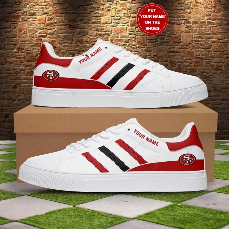 San Francisco 49ers Stan Smith Shoes, Gift for NFL fans
