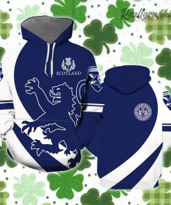 Scotland Royal Lion And Thistle Pullover St Patrick’s Day Hoodie Over Print Hoodie