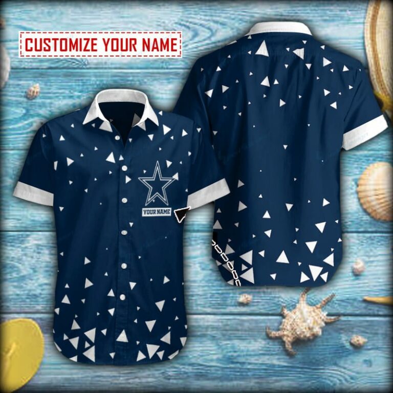 Seamless Triangle Dallas Cowboys Short Sleeve Hawaiian Shirt