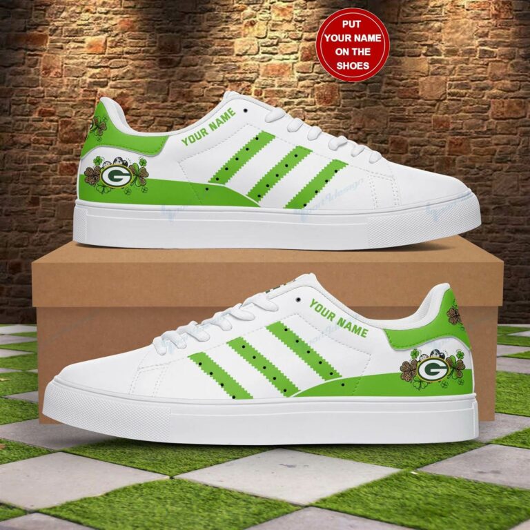 Shamrock Leaf Green Bay Packers Stan Smith Shoes, Gift for NFL fans