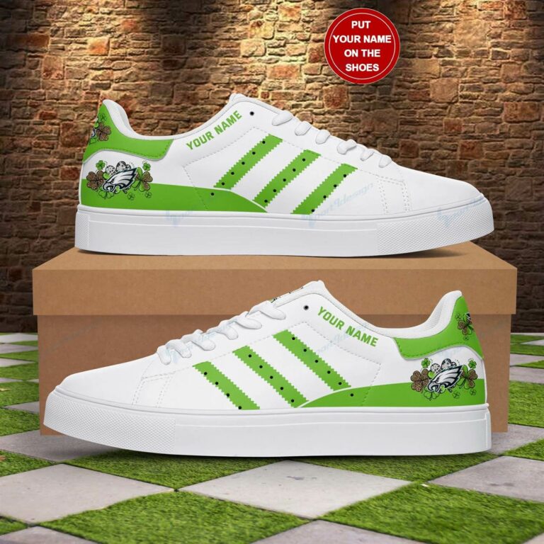 Shamrock Leaf Philadelphia Eagles Stan Smith Shoes, Gift for NFL fans