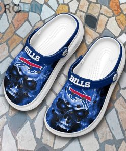 Skull Buffalo Bills Clog Custom Crocs Style