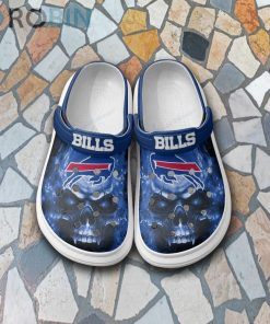 Skull Buffalo Bills Clog Custom Crocs Style
