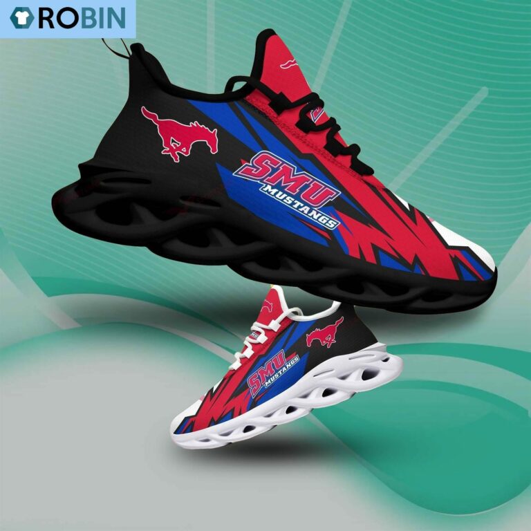 SMU Mustangs Chunky Sneakers, NCAA Gift For Fans