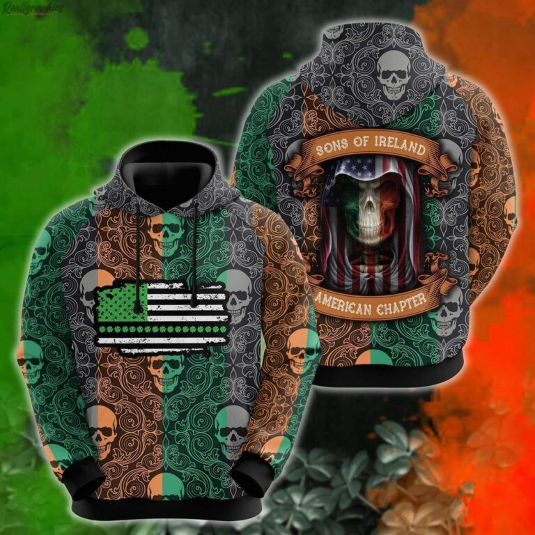 Son Of Ireland Irish Saint Patrick Day All Over Print AOP Hoodie