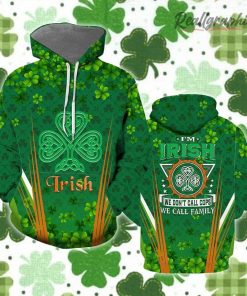 St Patrick’s Day I Am Irish Hoodie Over Print Hoodie