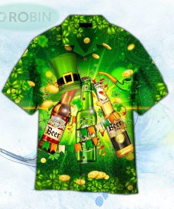 St. Patricks Beers Flags And Hat Hawaiian Shirt For Men and Women