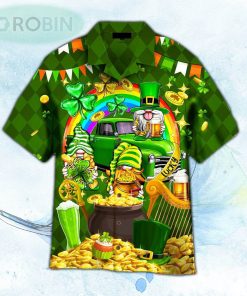 St. Patrick’s Day Shamrockin’ With My Gnomies Hawaiian Shirt For Men and Women
