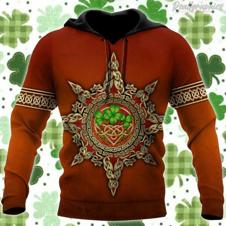St.Patrick Day Irish Celtic All Over Print Hoodie