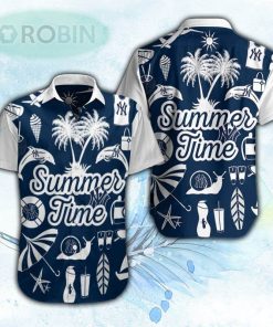 Summer Time New York Yankees Hawaiian Shirt For Men and Women