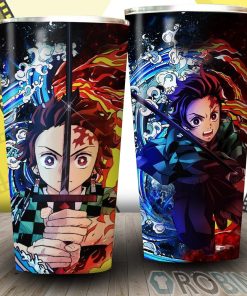 Tanjiro Sun And Water Breathing Techniques Demon Slayer Tumbler