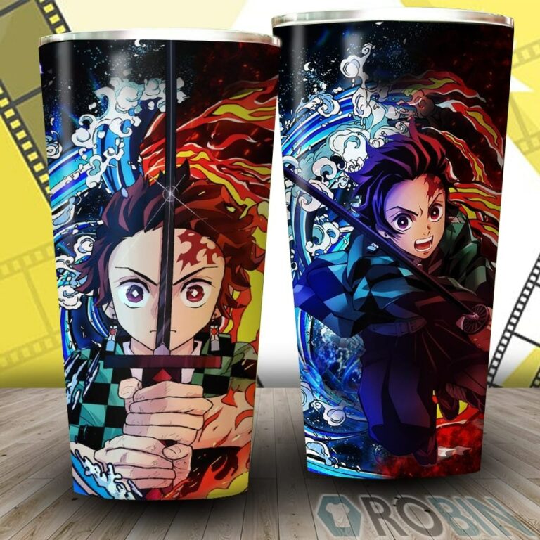 Tanjiro Sun And Water Breathing Techniques Demon Slayer Tumbler