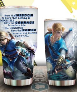 The Legend Of Zelda Link Wisdom Courage Power Tumbler