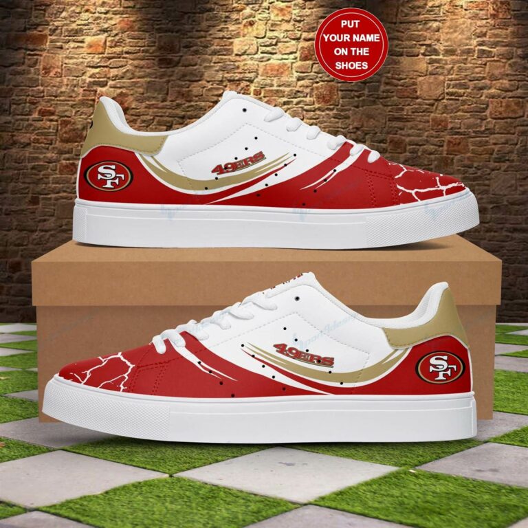Thunder San Francisco 49ers Stan Smith Shoes, Gift for NFL fans