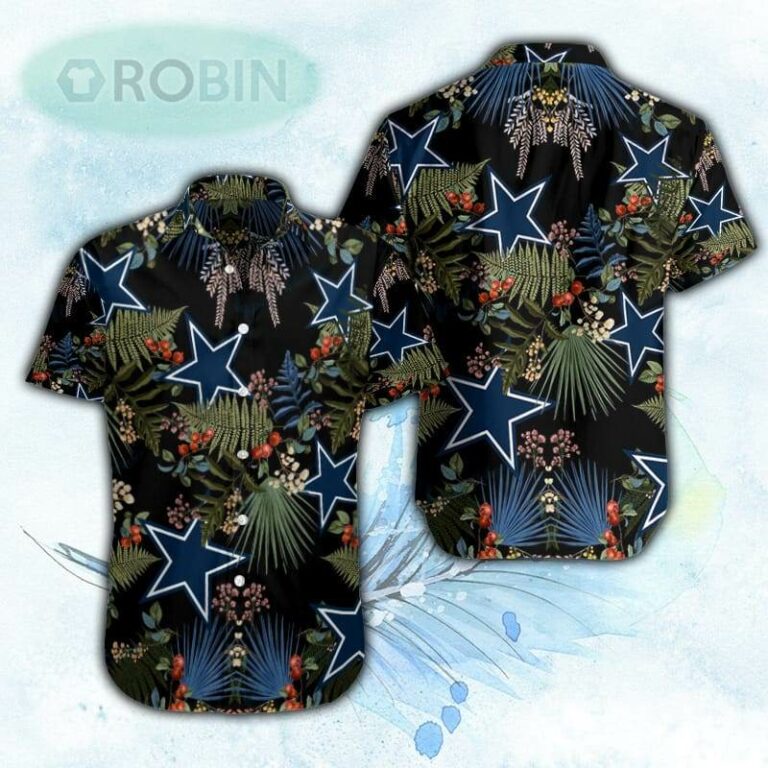Tropical Leaf Dallas Cowboys Hawaiian Shirt For Men and Women