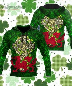 Wales Saint Patrick’s Day All Over Print Hoodie