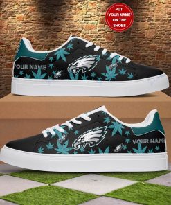 Weed Leaf Philadelphia Eagles Stan Smith Shoes, Gift for NFL fans Weed Leaf Philadelphia Eagles Stan Smith Shoes, Gift for NFL fans