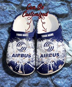Airbus Ink Splash Grunge Personalized Crocs Shoes, Gift Crocs Shoes For Men Women