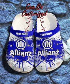 Allianz Ink Splash Grunge Personalized Crocs Shoes, Gift Crocs Shoes For Men Women