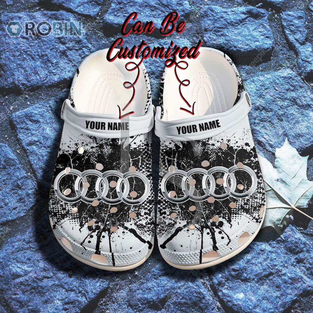 Audi Ink Splash Grunge Pattern Crocs Shoes