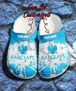 Barclays Ink Splash Grunge Personalized Crocs Shoes, Gift Crocs Shoes For Men Women