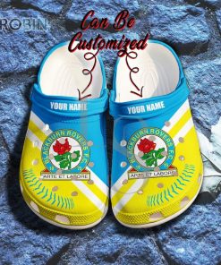 Blackburn Rovers Custom Name Crocs Shoes