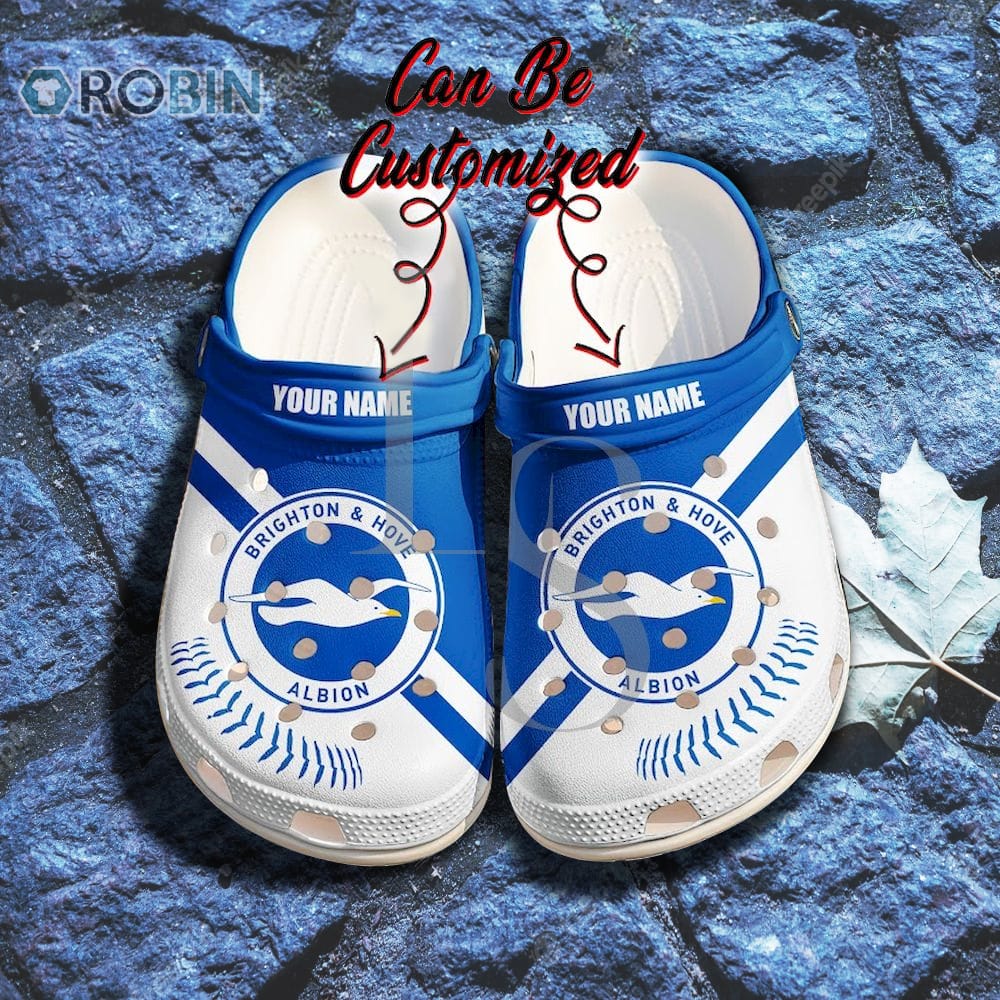 Brighton & Hove Albion FC Custom Name Classic Crocs