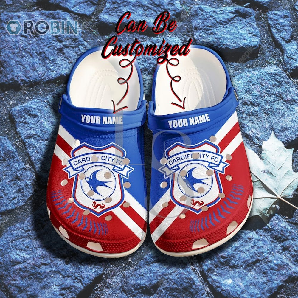 Cardiff City Football  Custom Crocband Crocs Shoes
