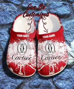 Cartier Ink Splash Grunge Personalized Crocs Shoes, Gift Crocs Shoes For Men Women