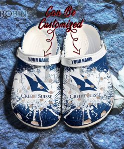Credit Suisse Ink Splash Personalized Crocs Shoes