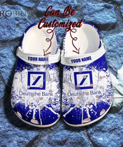 Deutsche Bank Ink Splash Personalized Crocs Shoes