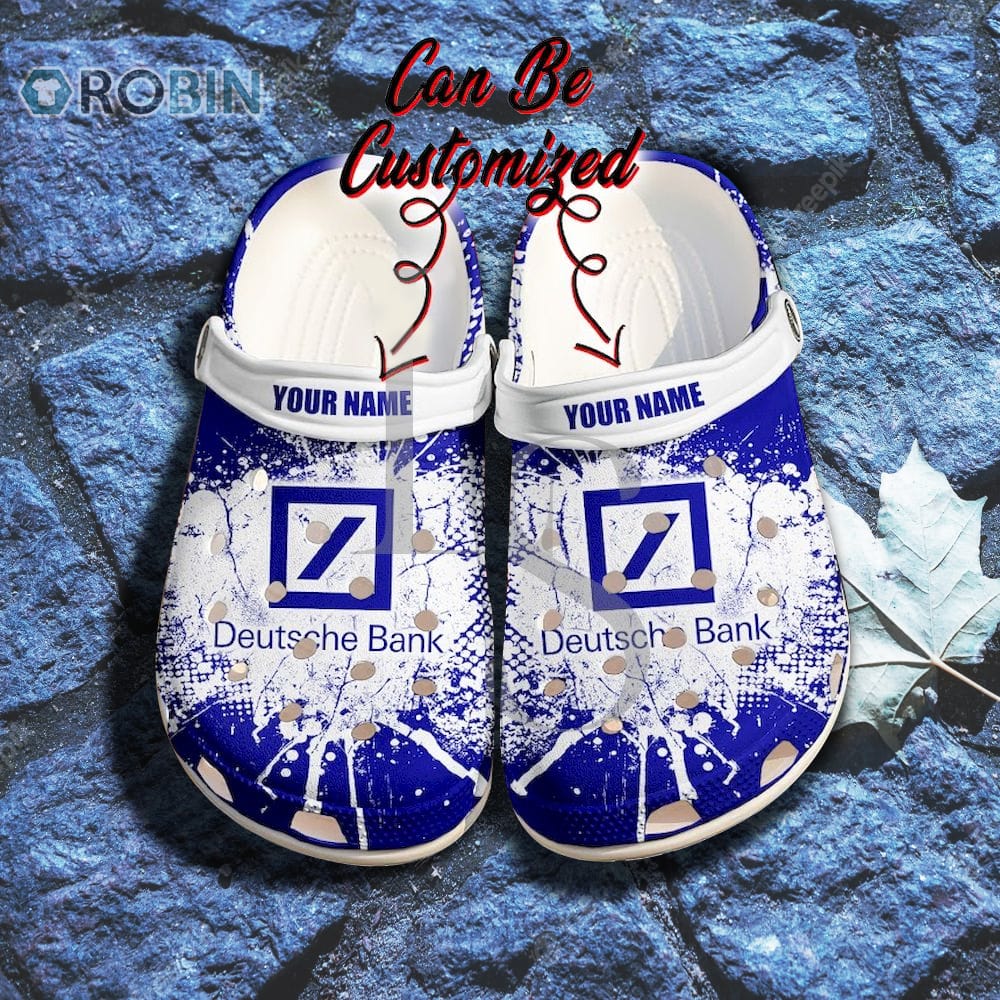 Deutsche Bank Ink Splash Personalized Crocs Shoes