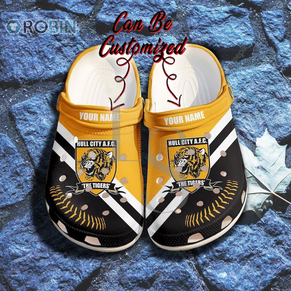 Hull City FC Custom Name Crocband Crocs Shoes